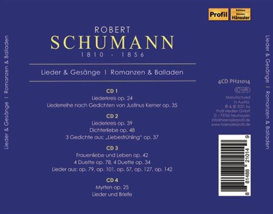 Robert Schumann Vol. 1 - CD Audio di Robert Schumann - 2