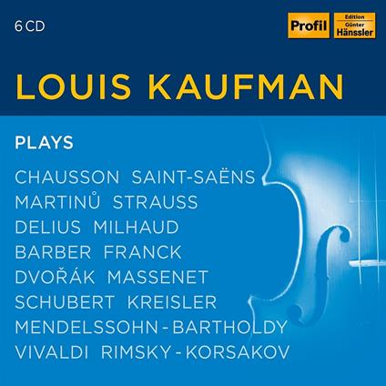Louis Kaufman Plays Works By Barber, Martinu... - CD Audio di Louis Kaufman
