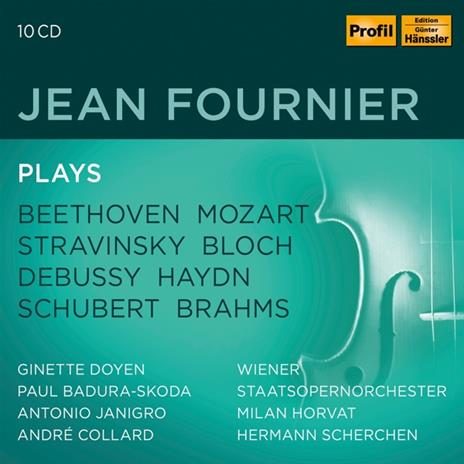 Plays Beethoven, Mozart, Stravinsky, Bloch, Debussy & Others - CD Audio di Jean Fournier