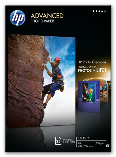 HP Q5456A carta fotografica Nero, Blu, Bianco Lucida A4 - 4