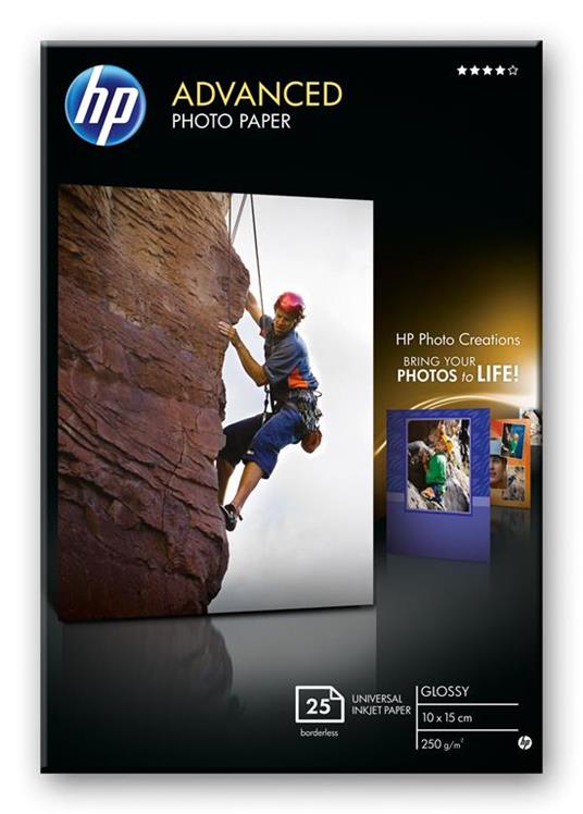 HP Advanced Glossy carta fotografica Bianco Lucida - 2