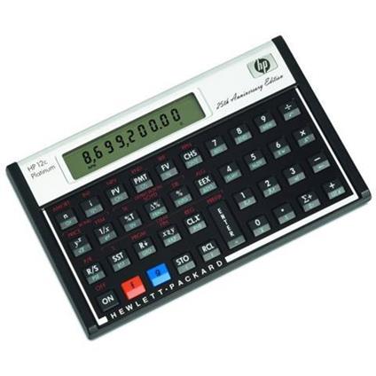 HP 12c calcolatrice Scrivania Calcolatrice finanziaria Alluminio, Nero