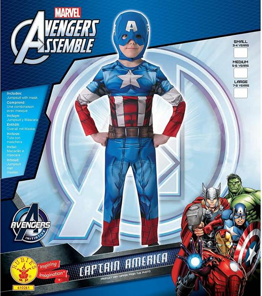Costume Capitan America taglia L - 8