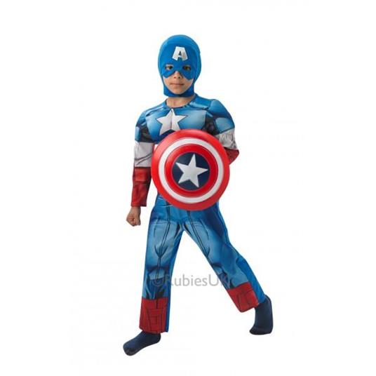 Costume Capitan America con muscol Taglia M Rubie's - 8