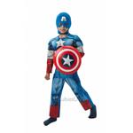 Costume Capitan America con muscoli Taglia L Rubies's