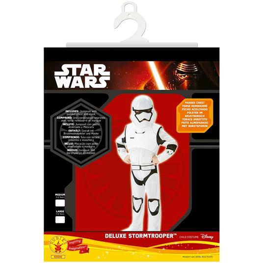 Costume Jadeo Originale Da Stormtrooper. Star Wars Vii, Versione Deluxe Per Bambino 5 A 6 Anni - 4