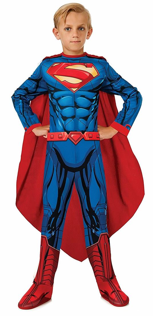 Costume Superman Bambino Originale DC Comics Large 8 -10 Anni 148 cm - 14