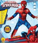 Costume Ultimate Spiderman Deluxe Con Muscoli 5 6 Anni