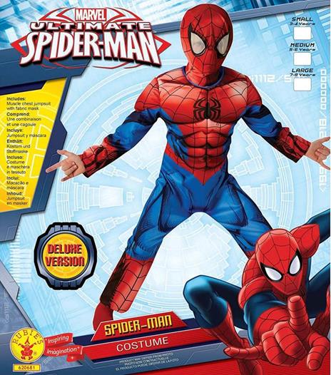 Costume Ultimate Spiderman Deluxe Con Muscoli 5 6 Anni - 6