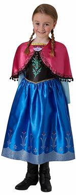 Costume Carnevale Frozen Anna Deluxe. Taglia M Età 5 6 Anni