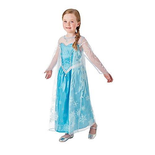 Costume Carnevale Frozen Elsa Deluxe. Taglia S Eta 3 4 Anni
