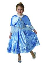 Costume Cenerentola Cindarella WINTER. Bambina Taglia. MEDIUM