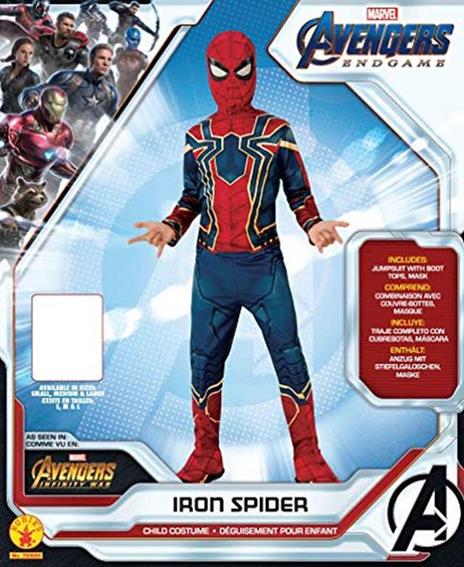 Rubie's 700659_M, costume ufficiale Avengers Iron Spider, Spiderman, taglia M, età 5-7 anni, altezza 132 cm - 4
