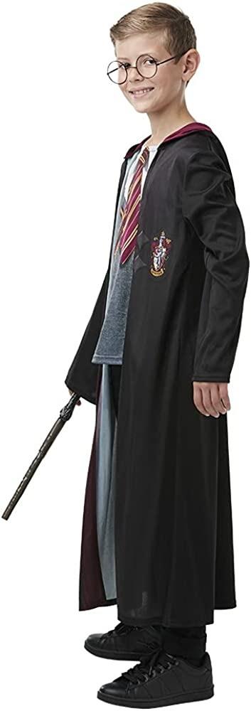 Harry Potter: Costume Con Accessori (Tunica Con Camicia E Cravatta  Stampati, Occhiali E Bacchetta Tg. L) - Rubie's - Idee regalo