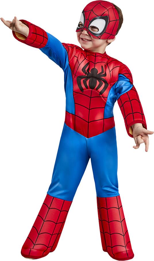 Rubies II - Costumi - Marvel: Spidey and His Amazing Friends Spider-man  Deluxe Costume Bambino 2-3 anni