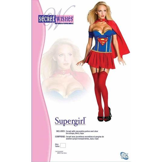 Costume Supergirl Per Donna Taglia S Vestito Per Ragazze Super Woman Carnevale - 2