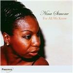 For All We Know - CD Audio di Nina Simone