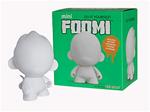 Kidrobot Munnyworld Diy 4'''' Foomi Mini White Figure New In Box!!