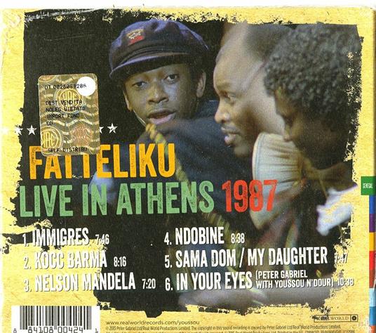 Fattelike. Live in Athens 1987 - CD Audio di Youssou N'Dour