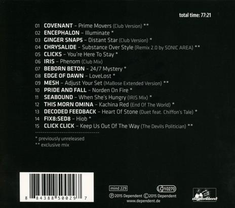 Dependence 2015 - CD Audio - 2