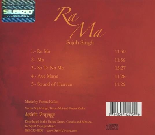 Ra Ma - CD Audio di Sajah Singh - 2