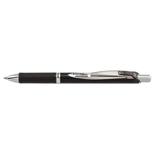 Pentel Energel BLP77-V Penna con meccanismo a scatto e inchiostro resistente alla luce, impermeabile 1 Nero