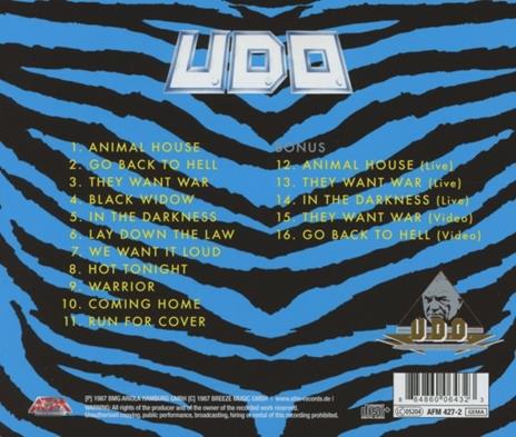 Animal House - CD Audio di UDO - 2
