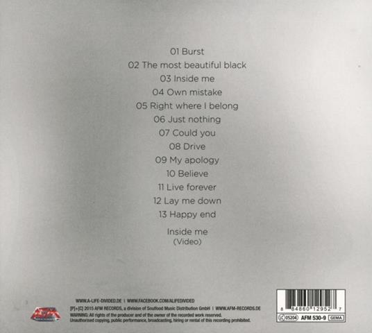 Human - CD Audio di A Life Divided - 2