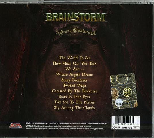 Scary Creatures - CD Audio di Brainstorm - 2