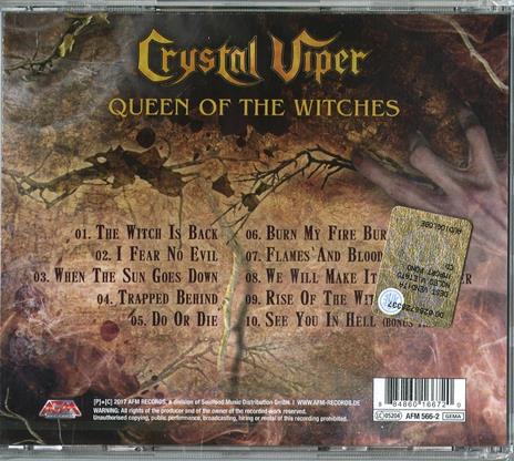 Queen of the Witches - CD Audio di Crystal Viper - 2