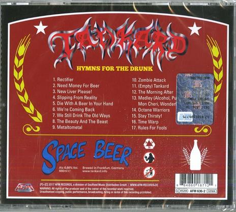 Hymns for the Drunk - CD Audio di Tankard - 2