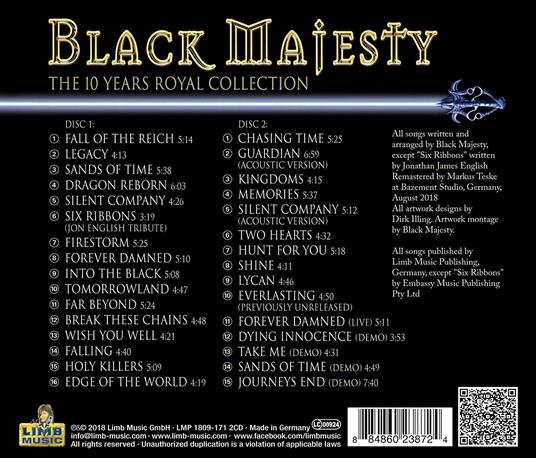 The 10 Years Royal Collection - CD Audio di Black Majesty - 2