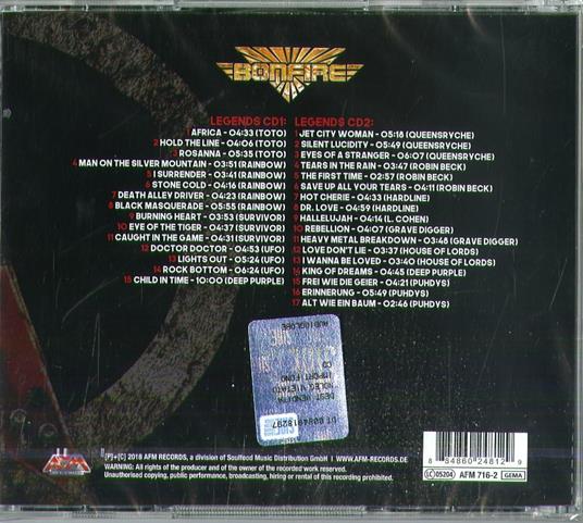 Legends - CD Audio di Bonfire - 2