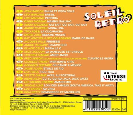 Soleil Retro - CD Audio - 2