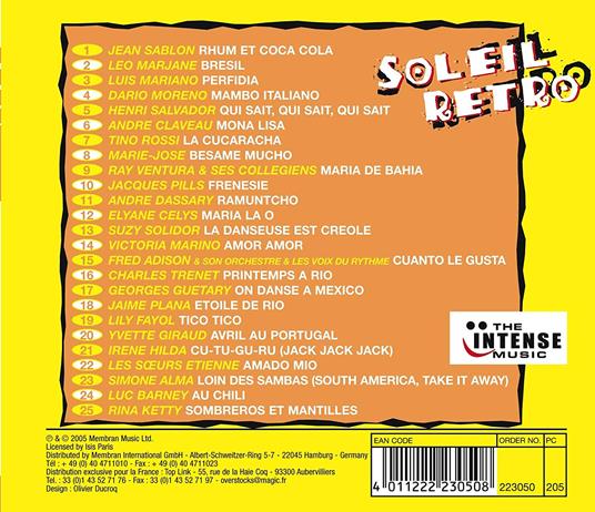 Soleil Retro - CD Audio - 2