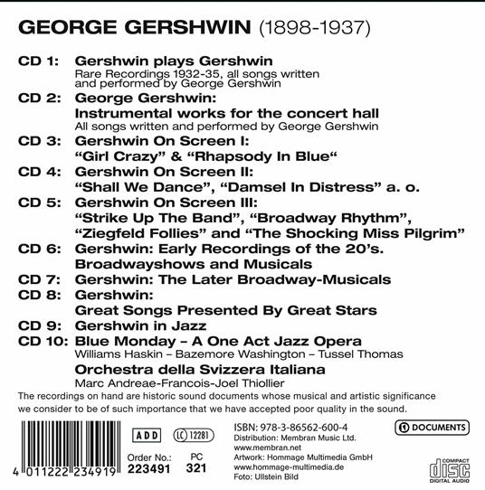 Portrait - CD Audio di George Gershwin - 2