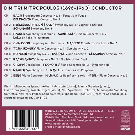Maestro - CD Audio di Dimitri Mitropoulos - 2