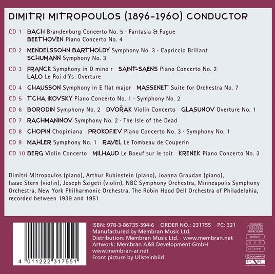 Maestro - CD Audio di Dimitri Mitropoulos - 2