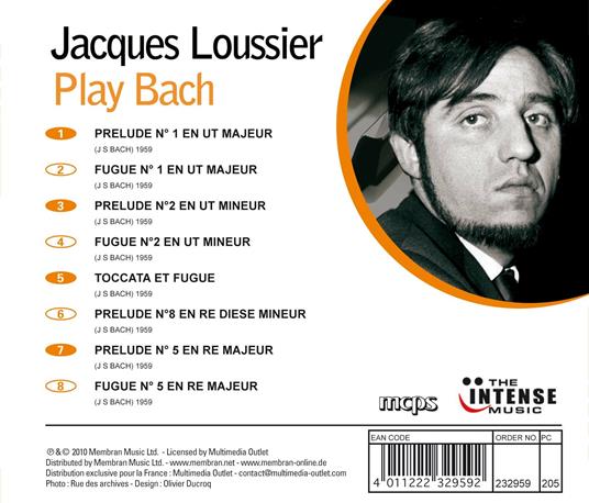 Jacques Loussier Play Bach - CD Audio di Jacques Loussier - 2