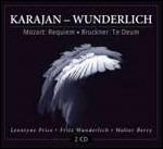 Requiem / Te Deum - CD Audio di Anton Bruckner,Wolfgang Amadeus Mozart,Herbert Von Karajan,Fritz Wunderlich