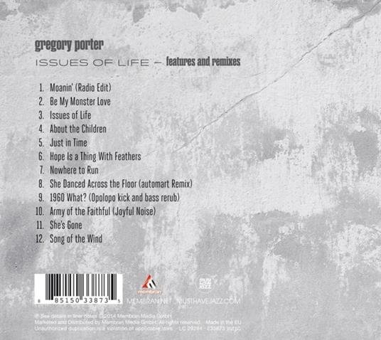 Issues of Life (Features and Remixes) - CD Audio di Gregory Porter - 2