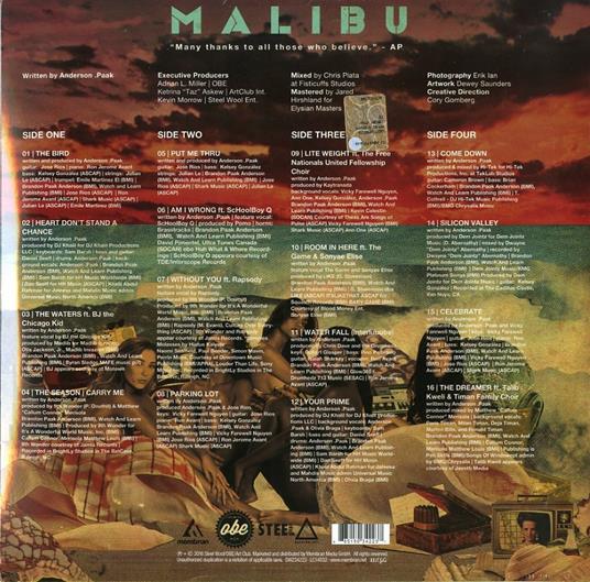 Malibu - Vinile LP di Anderson Paak - 2