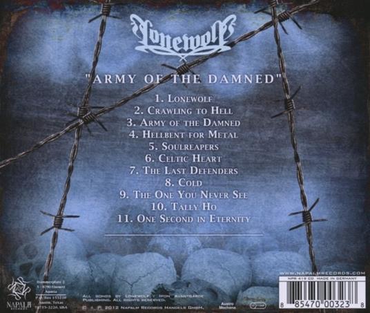 Army of the Damned - CD Audio di Lonewolf - 2