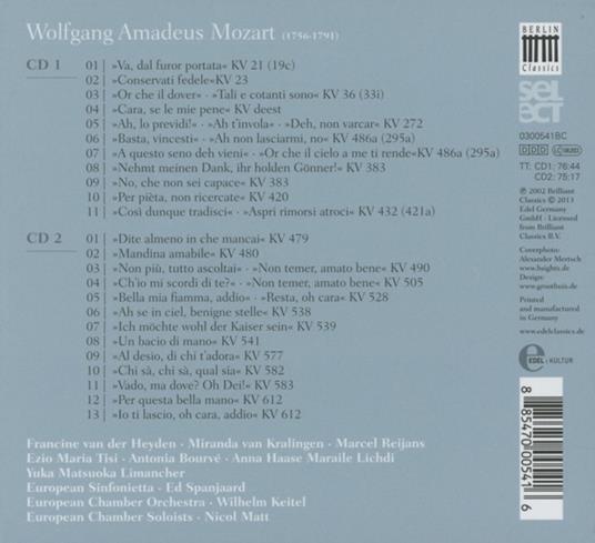 Arie da concerto - CD Audio di Wolfgang Amadeus Mozart - 2