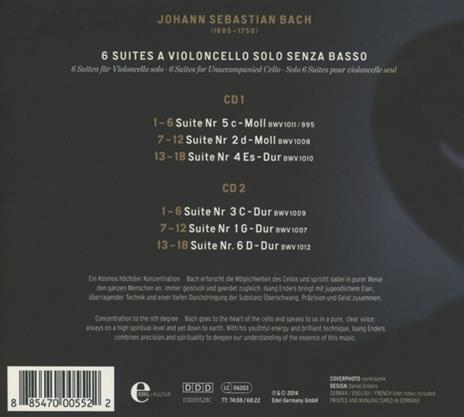 Suites per Violoncello - CD Audio di Johann Sebastian Bach - 2
