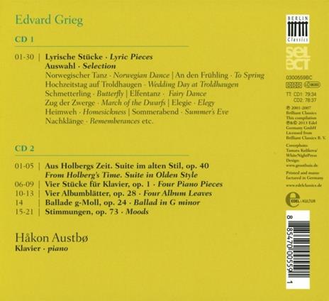 From Holberg's Time - Lyric - CD Audio di Edvard Grieg - 2