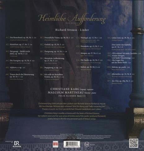 Heimliche Aufforderung - Vinile LP di Richard Strauss,Christiane Karg - 2