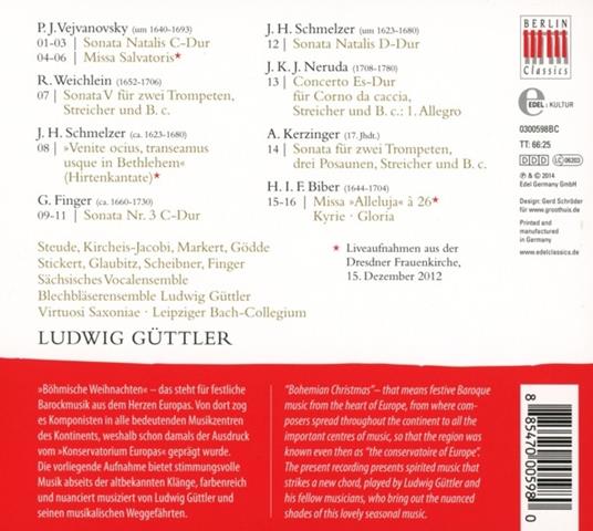 Bohmische Weihnacht-Bohemian Christ - CD Audio di Ludwig Güttler - 2