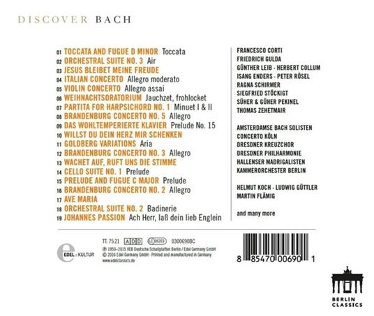Discover Bach - CD Audio di Johann Sebastian Bach - 2