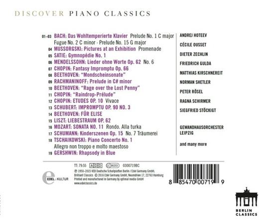 Discover Piano Classics - CD Audio - 2